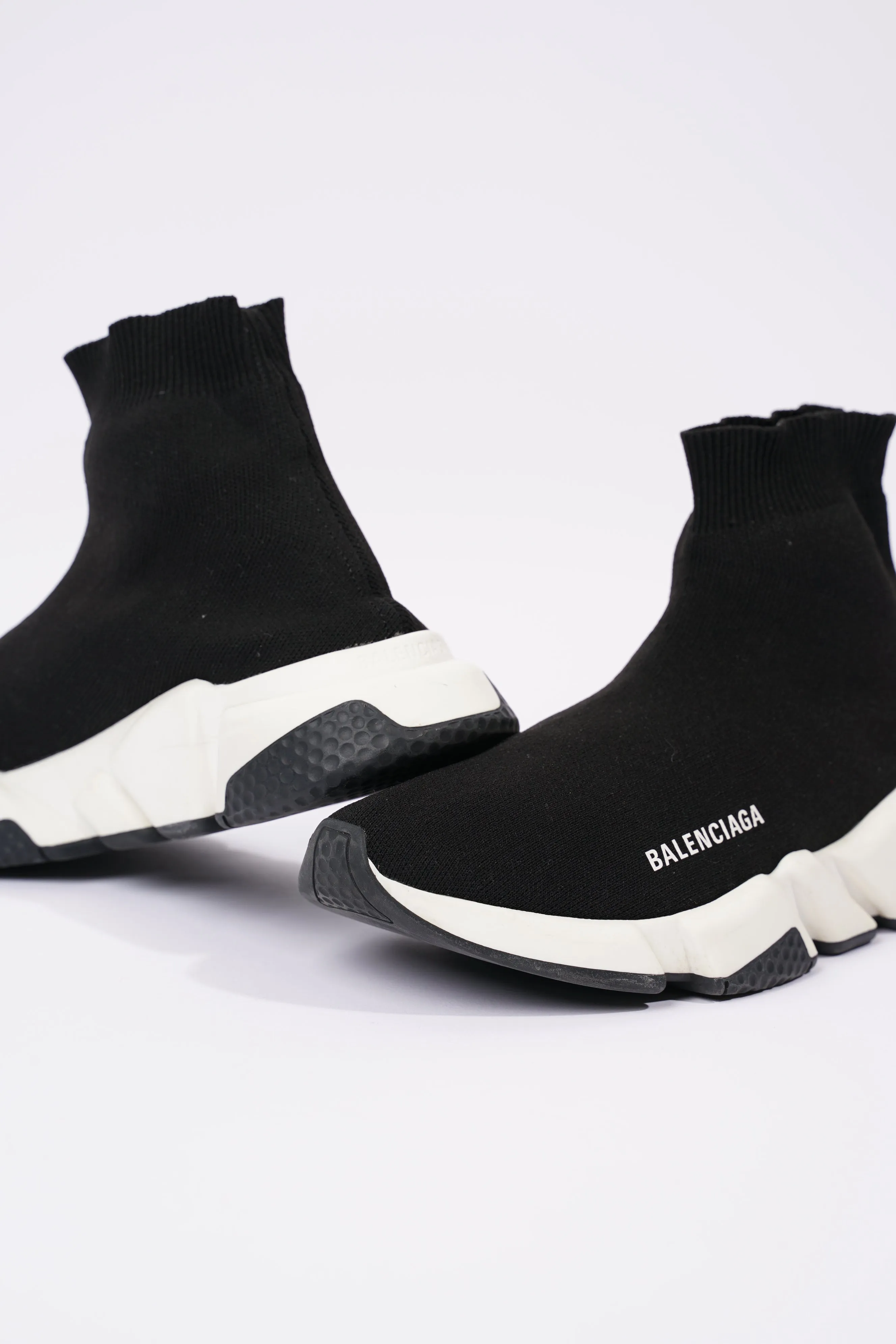 Balenciaga Womens Speed Trainers Black / White EU 38 / UK 5