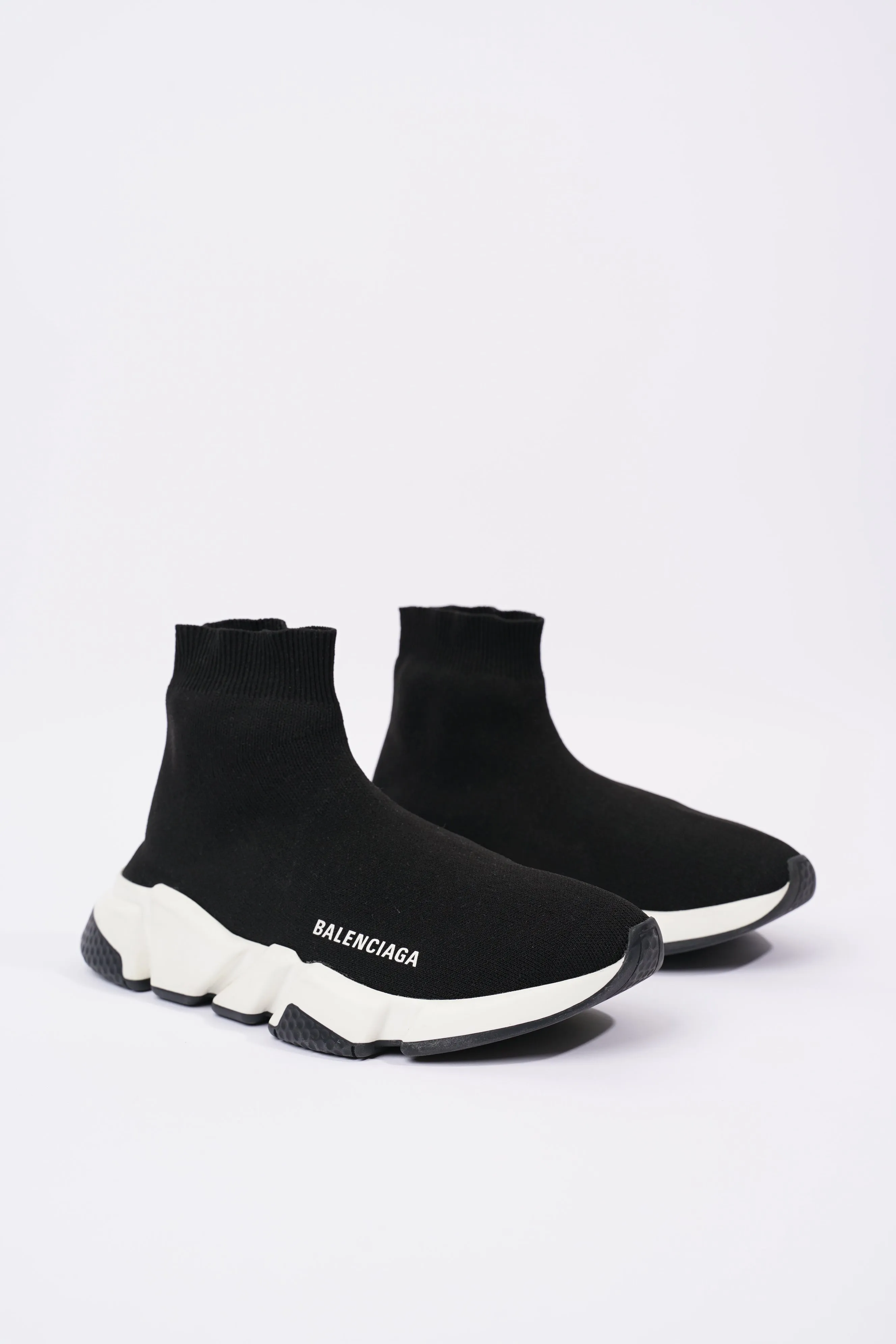 Balenciaga Womens Speed Trainers Black / White EU 38 / UK 5