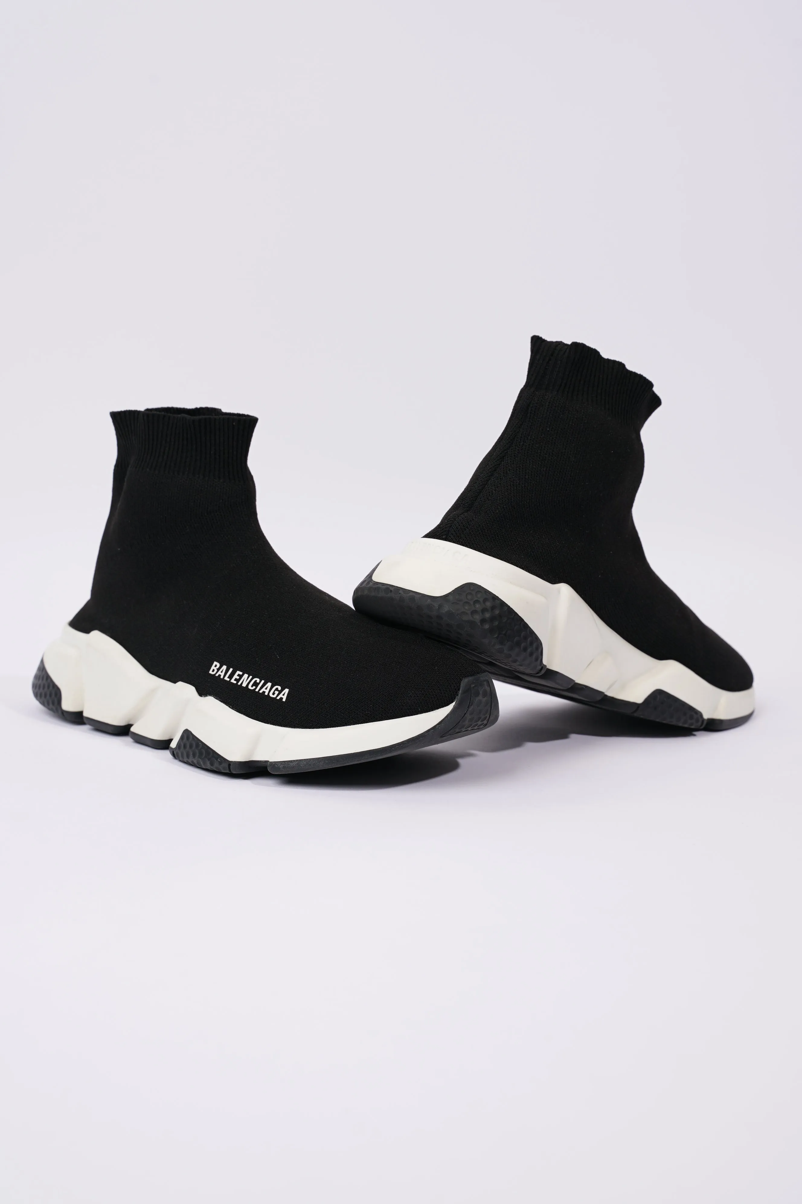 Balenciaga Womens Speed Trainers Black / White EU 38 / UK 5