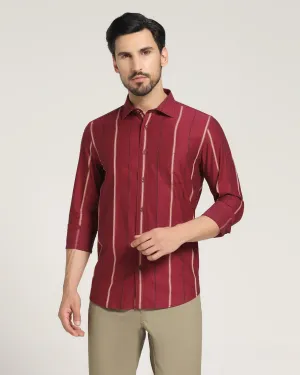 Casual Red Striped Shirt - Lyman