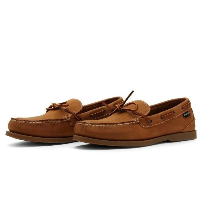 CHATHAM Mens Saunton G2 Slip-On Deck Shoes - Walnut