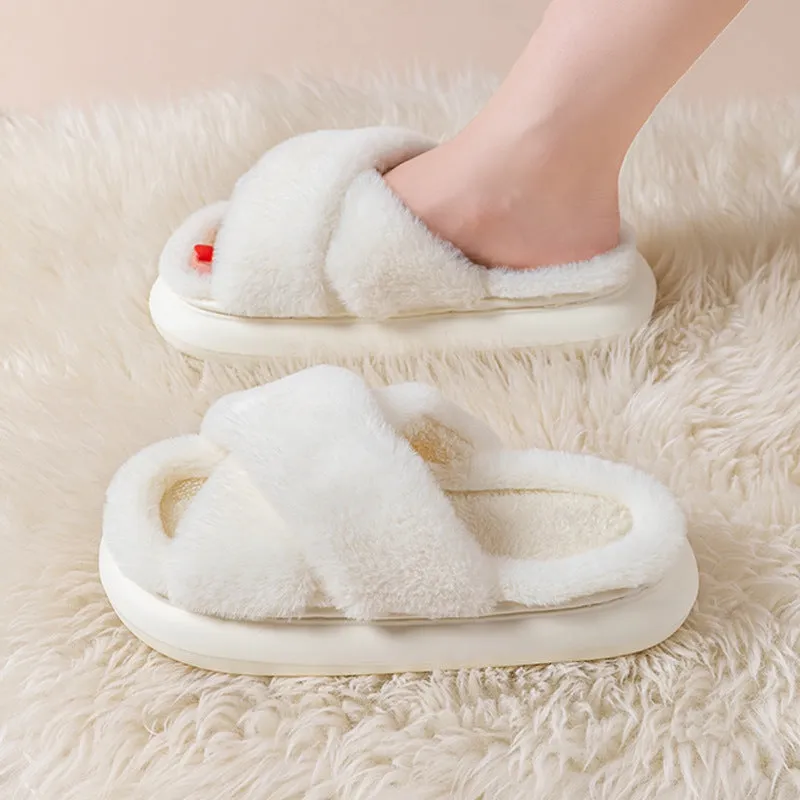 CozyTwist: Criss Cross Cloud Slippers