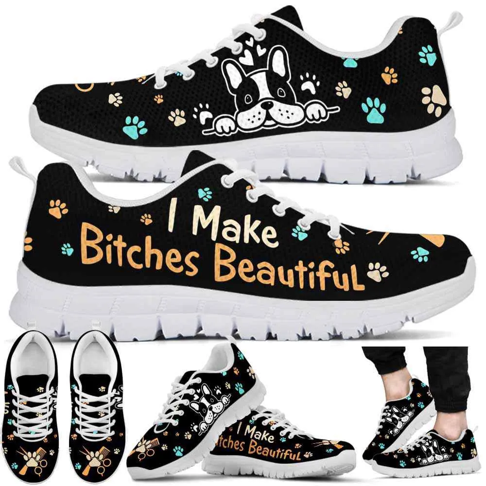 Dog Groomer Sneaker, Dog Groomer I Make Bitches Beautiful Paws Sneakers Shoes, Best Running Shoes, Unique Gifts For Dog Lovers