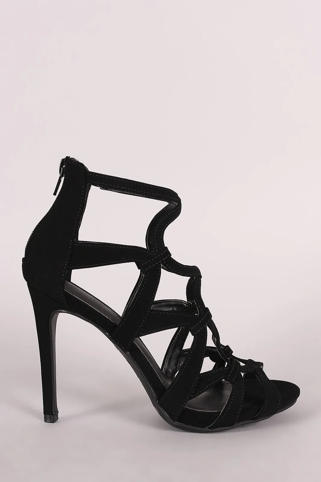 Drucy - Strappy Caged Stiletto Heel