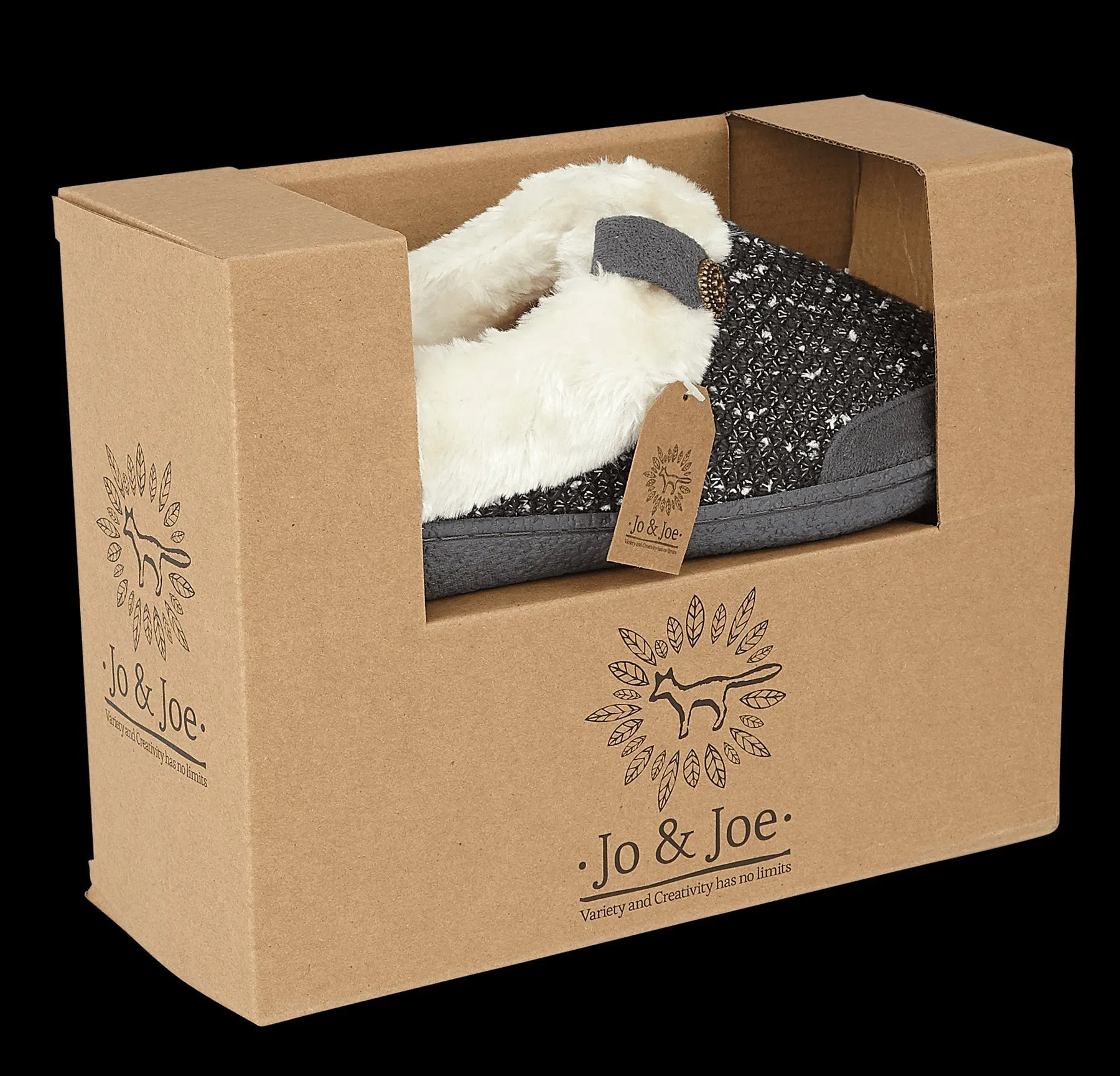 Jo & Joe Women's Winter Warm Fur Luxury Slip-On Mule Booties