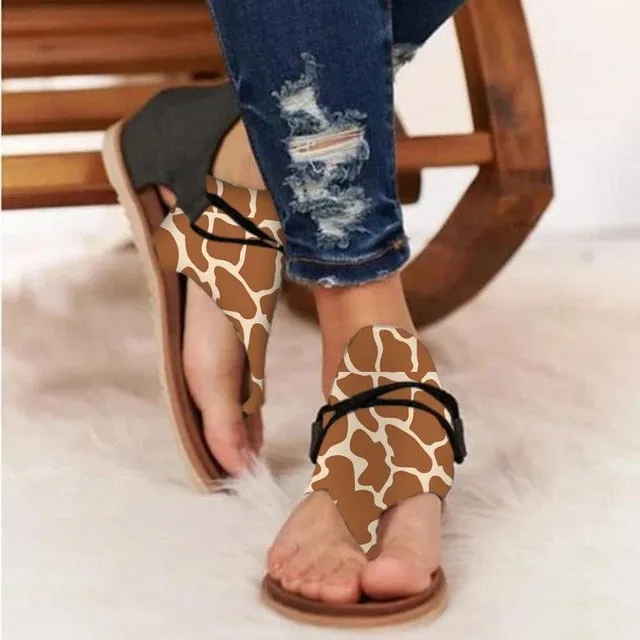 Leopard Pattern Anti-slip Sandals