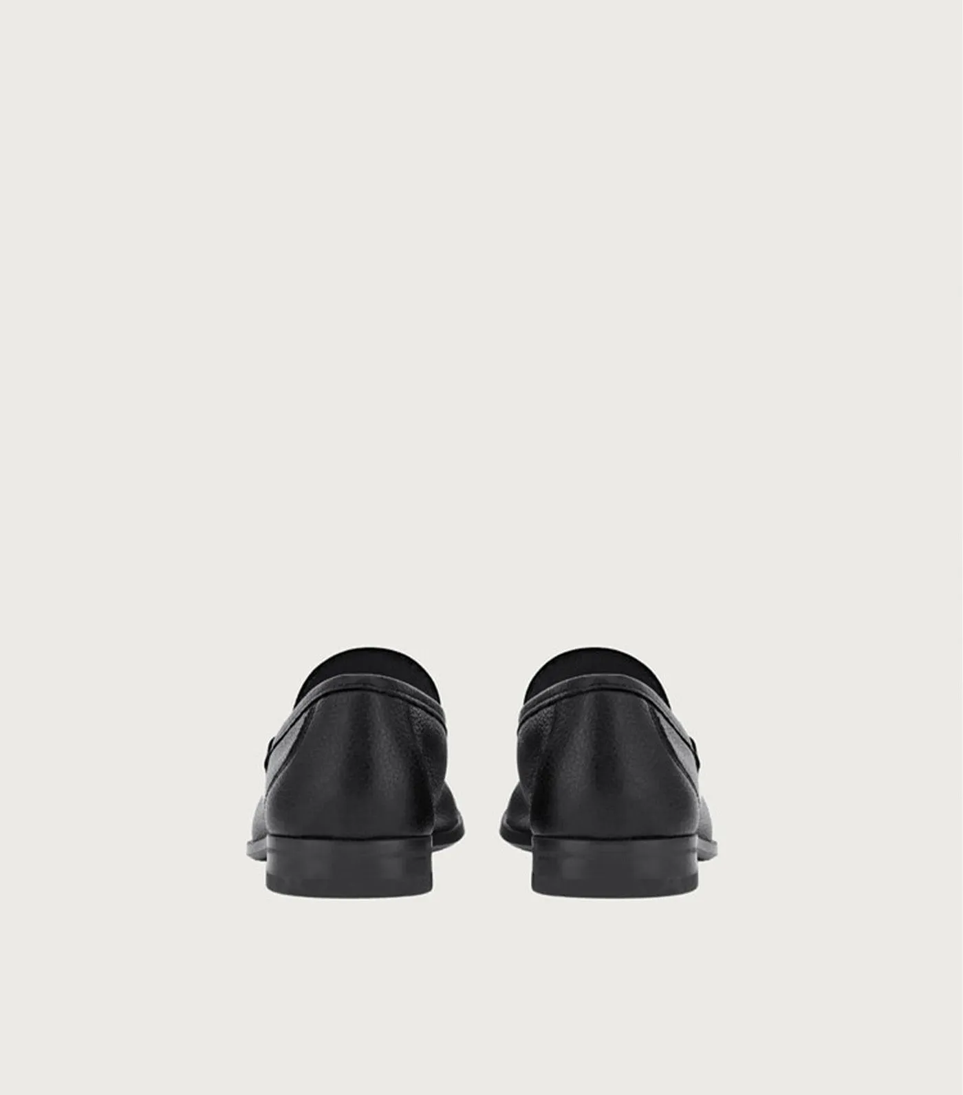 Moccasins with Gancini Ornament Black