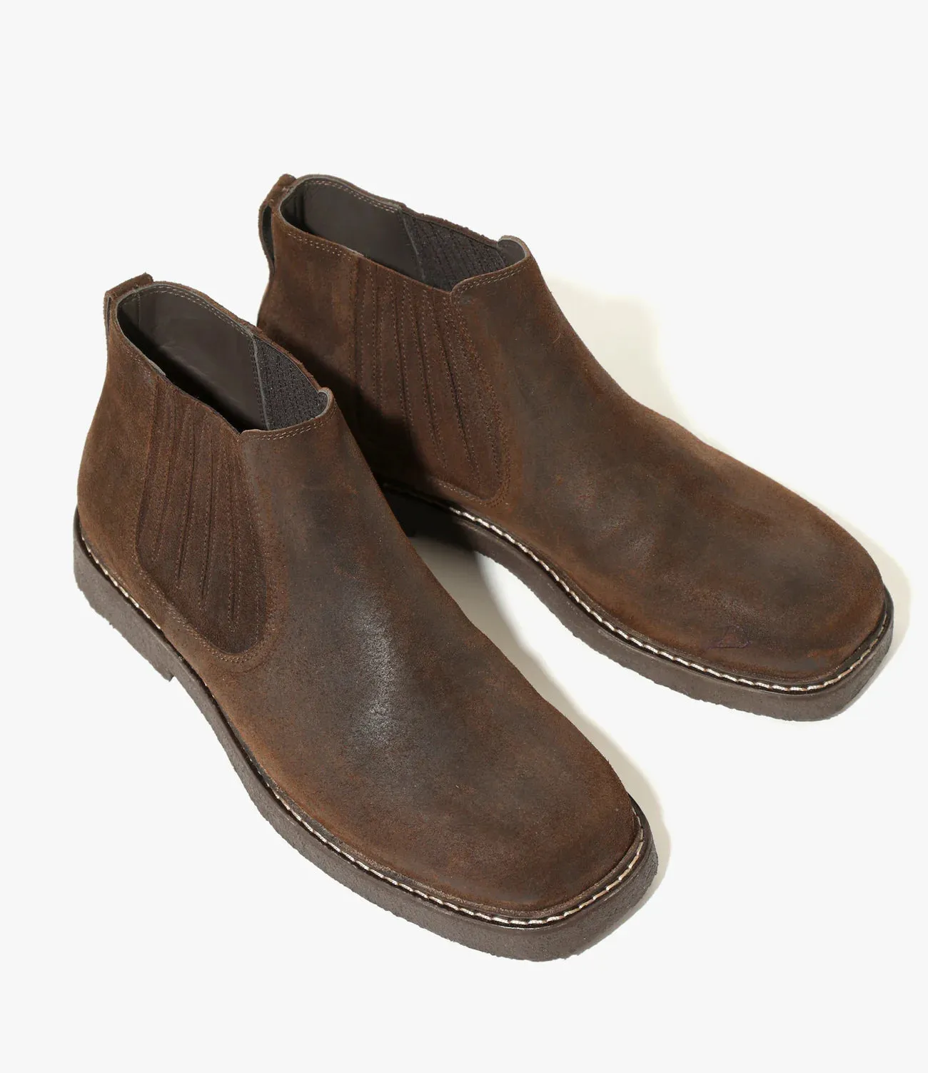 Norwegian Welt Chelsea Boot – Brown Rough Out