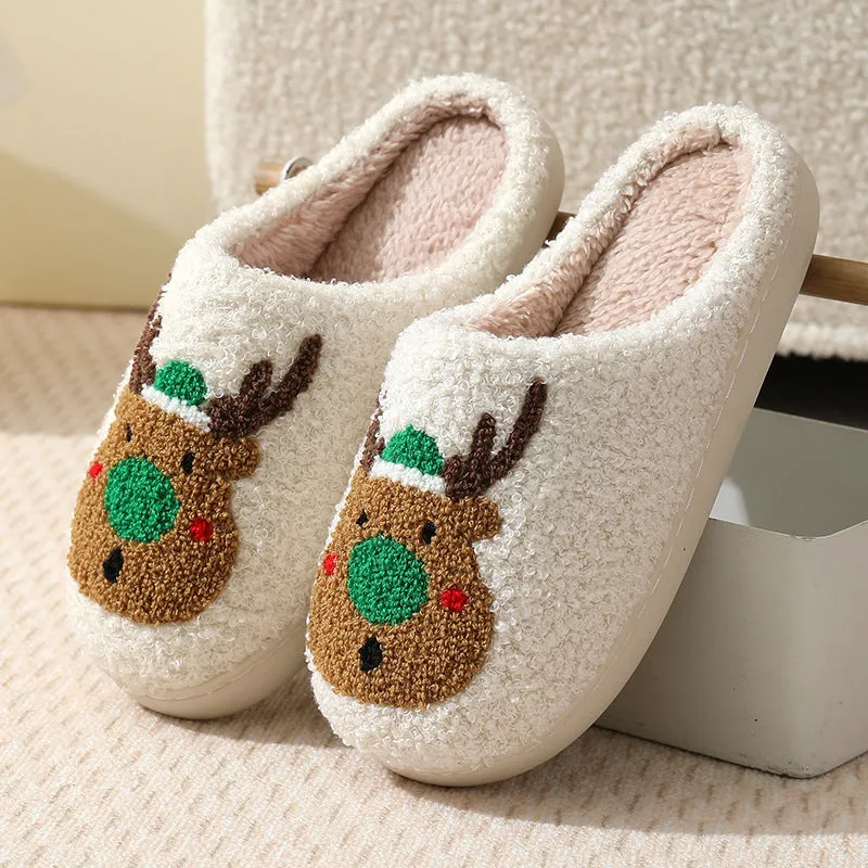 Owlkay Plush Warm  Soft Slippers