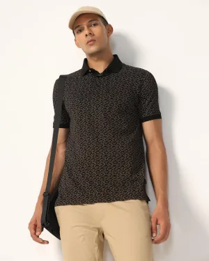 Polo Black Printed T-Shirt - Timmy