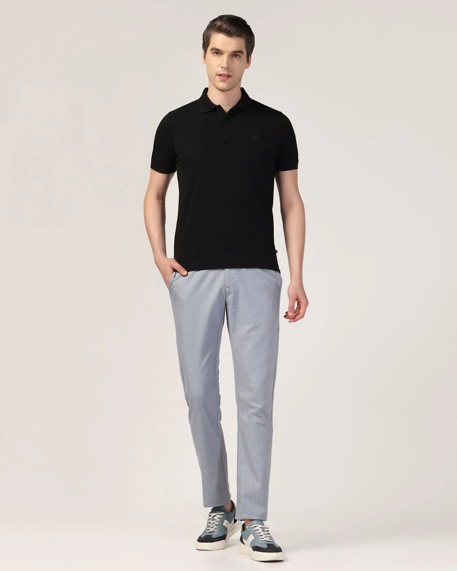 Polo Black Solid T-Shirt - Bright