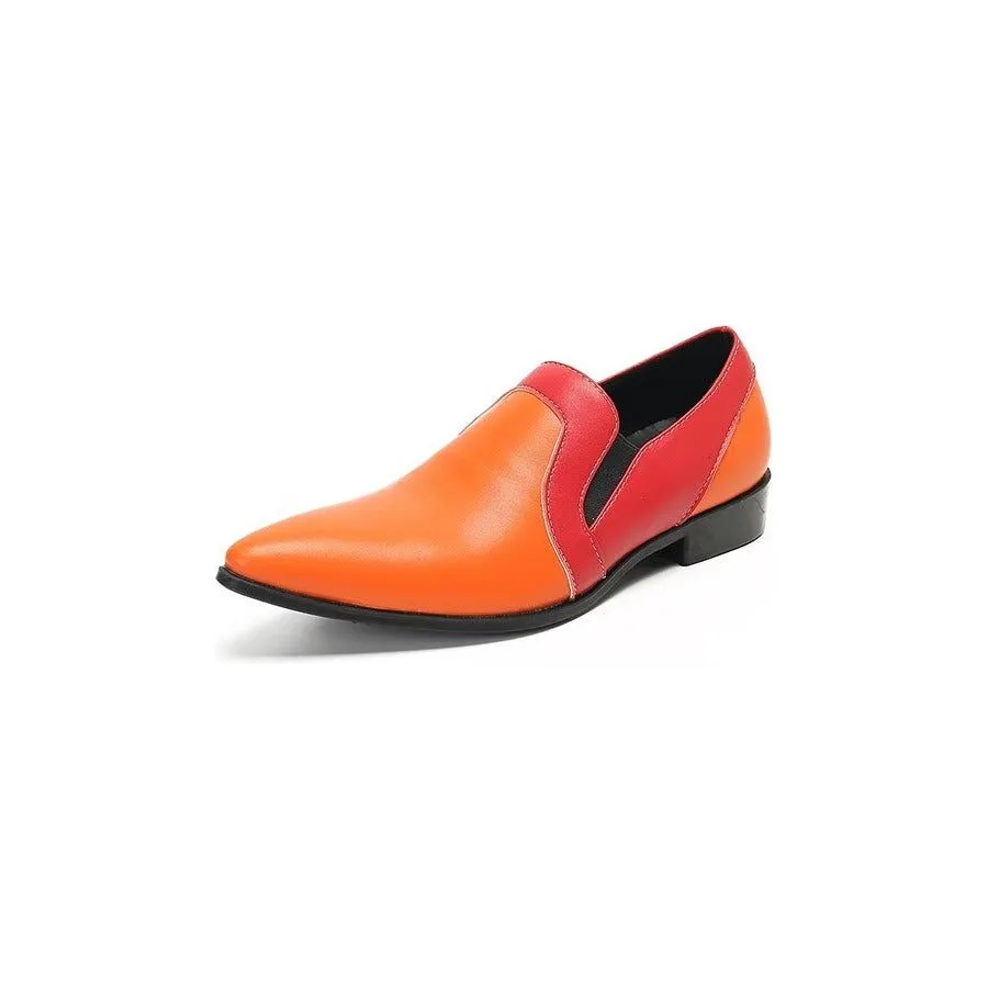 Refined Leather Elegance Slip-on Loafers