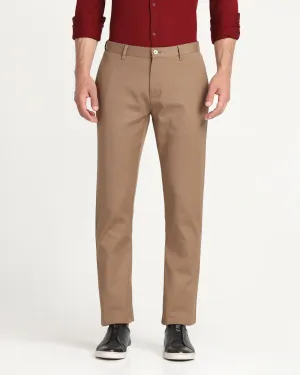 Slim Comfort B-95 Casual Tan Textured Khakis - Charles