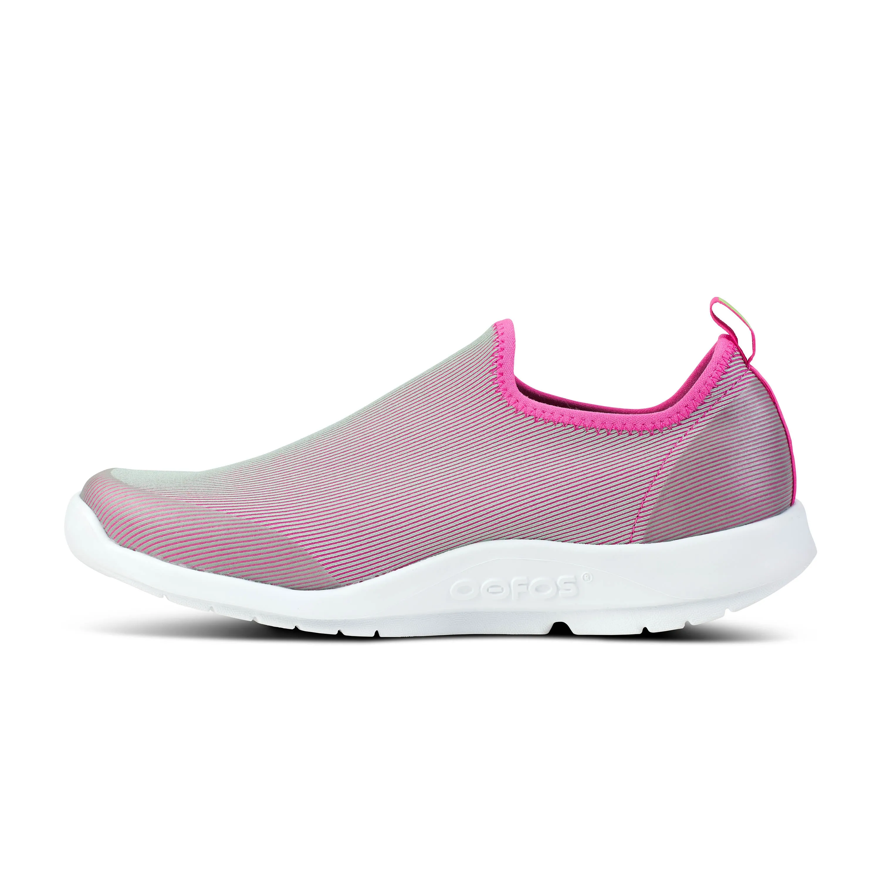 Women's Oofos OOmg Sport Low Shoe Color: Fuchsia